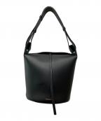 BURBERRYバーバリー）の古着「ミディアムバケットショルダーバッグ」｜ブラック