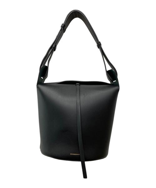 BURBERRY（バーバリー）BURBERRY (バーバリー) ミディアムバケットショルダーバッグ ブラックの古着・服飾アイテム