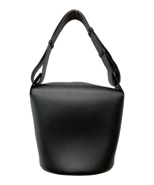 BURBERRY（バーバリー）BURBERRY (バーバリー) ミディアムバケットショルダーバッグ ブラックの古着・服飾アイテム