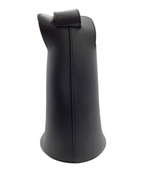 BURBERRY（バーバリー）BURBERRY (バーバリー) ミディアムバケットショルダーバッグ ブラックの古着・服飾アイテム