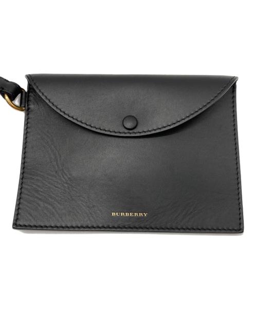 BURBERRY（バーバリー）BURBERRY (バーバリー) ミディアムバケットショルダーバッグ ブラックの古着・服飾アイテム