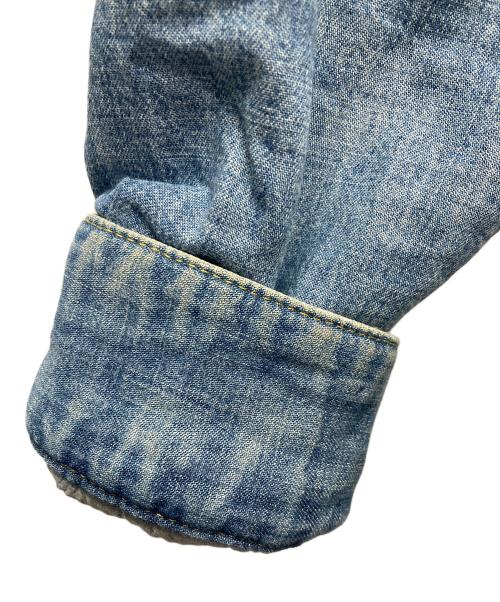 Maison Margiela（メゾンマルジェラ）Maison Margiela (メゾンマルジェラ) オーバーサイズ パデッドデニムシャツ ブルー サイズ:39の古着・服飾アイテム