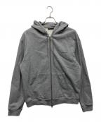 BALENCIAGAバレンシアガ）の古着「18SS ロゴプリントジップアップスウェットパーカー」｜グレー