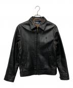 POLO RALPH LAURENポロ・ラルフローレン）の古着「ラムレザージャケット/JR-RL-KA0810」｜ブラック