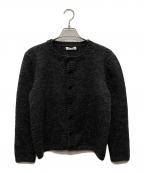 Bergfabelバーグファベル）の古着「ウールニットカーディガン/96-02-84-02016」｜グレー