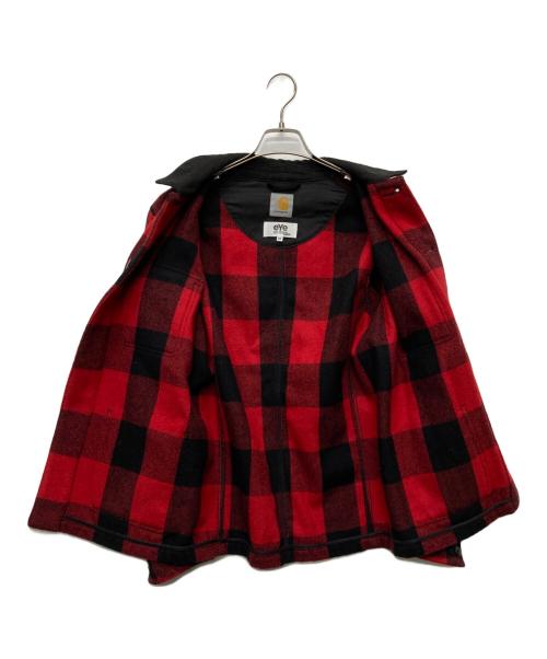 CarHartt（カーハート）CarHartt (カーハート) COMME des GARCONS JUNYA WATANABE MAN (コム デ ギャルソン ジュンヤ ワタナベ マン) バッファローチェックカバーオール レッド サイズ:Ｍの古着・服飾アイテム