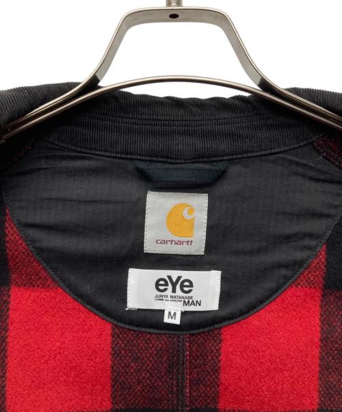 CarHartt（カーハート）CarHartt (カーハート) COMME des GARCONS JUNYA WATANABE MAN (コム デ ギャルソン ジュンヤ ワタナベ マン) バッファローチェックカバーオール レッド サイズ:Ｍの古着・服飾アイテム