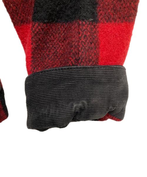 CarHartt（カーハート）CarHartt (カーハート) COMME des GARCONS JUNYA WATANABE MAN (コム デ ギャルソン ジュンヤ ワタナベ マン) バッファローチェックカバーオール レッド サイズ:Ｍの古着・服飾アイテム