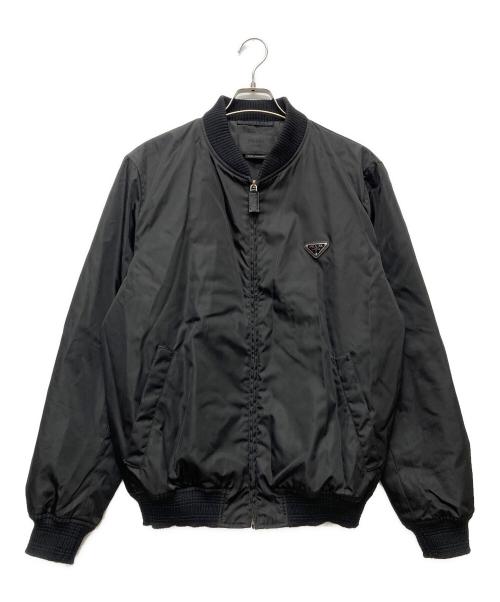 PRADA（プラダ）PRADA (プラダ) ReNylonボンバージャケット ブラック サイズ:52の古着・服飾アイテム