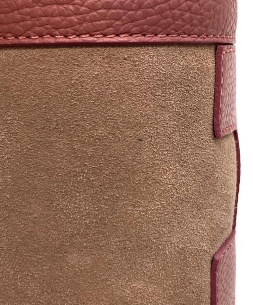 IACUCCI（イアクッチ）IACUCCI (イアクッチ) スエードショルダーバック ピンクの古着・服飾アイテム