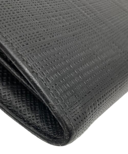 LOEWE（ロエベ）LOEWE (ロエベ) リネン コンチネンタル ウォレット/101704 ブラックの古着・服飾アイテム