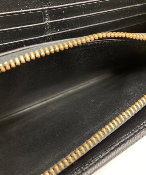 LOEWE（ロエベ）LOEWE (ロエベ) リネン コンチネンタル ウォレット/101704 ブラックの古着・服飾アイテム