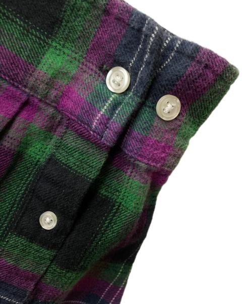 SUPREME（シュプリーム）SUPREME (シュプリーム) Brushed Plaid Flannel Shirt グリーン×パープル サイズ:ＸＬの古着・服飾アイテム