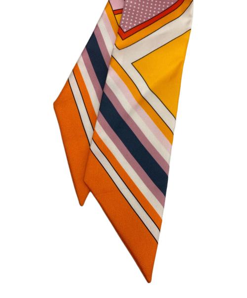 HERMES（エルメス）HERMES (エルメス) ツイリースカーフタイ オレンジの古着・服飾アイテム