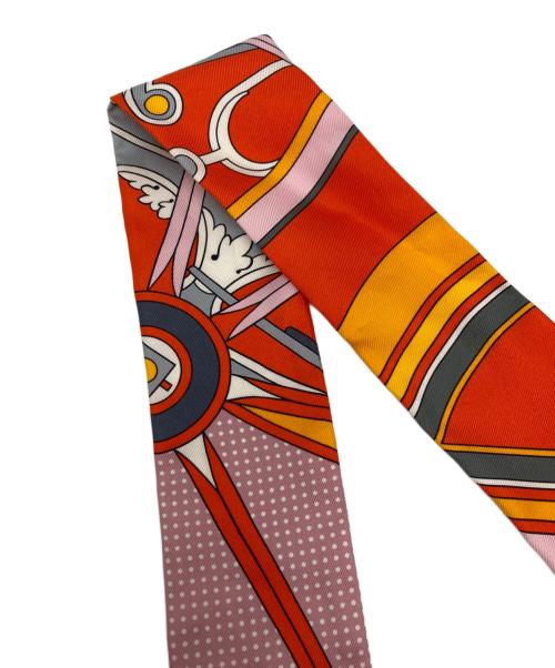 HERMES（エルメス）HERMES (エルメス) ツイリースカーフタイ オレンジの古着・服飾アイテム