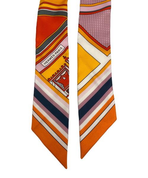 HERMES（エルメス）HERMES (エルメス) ツイリースカーフタイ オレンジの古着・服飾アイテム
