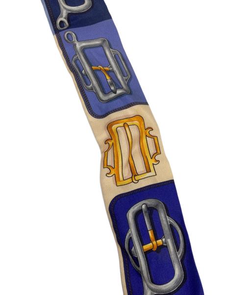 HERMES（エルメス）HERMES (エルメス) ツイリースカーフ/アトラージュのバックル ネイビーの古着・服飾アイテム