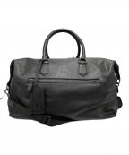 POLO RALPH LAURENポロ・ラルフローレン）の古着「2WAYレザーボストンバッグ」｜ブラック