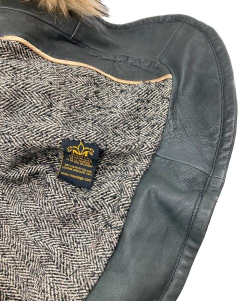 mackage（マッカージュ）mackage (マッカージュ) ファー付きレザージャケット ブラック サイズ:ＸＳの古着・服飾アイテム