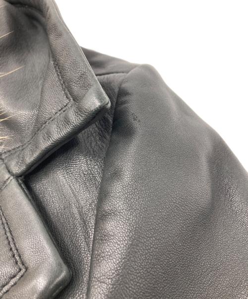 mackage（マッカージュ）mackage (マッカージュ) ファー付きレザージャケット ブラック サイズ:ＸＳの古着・服飾アイテム