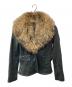 mackage（マッカージュ）の古着「ファー付きレザージャケット」｜ブラック