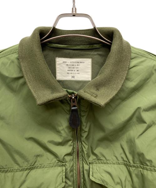 HOUSTON（ヒューストン）HOUSTON (ヒューストン) G-8 FLIGHT JACKET 2nd オリーブ サイズ:36の古着・服飾アイテム