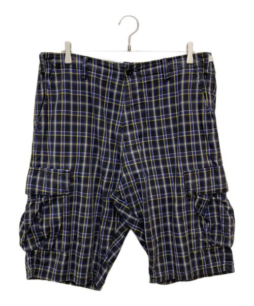 stussy（ステューシー）stussy (ステューシー) チェックハーフパンツ ブラック サイズ:36の古着・服飾アイテム