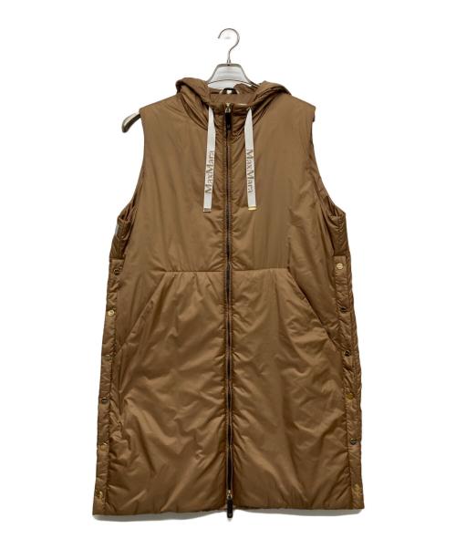 MaxMara THE CUBE（マックスマーラ ザ キューブ）MaxMara THE CUBE (マックスマーラ ザ キューブ) フード付きベスト/CAMELUXE/24292960646 ブラウン サイズ:44の古着・服飾アイテム