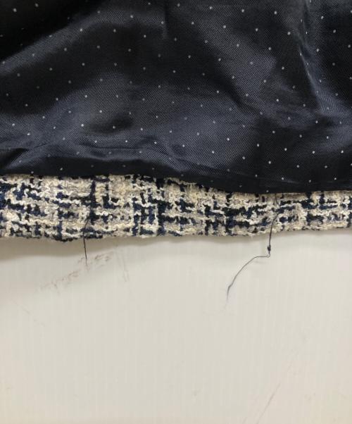 MaxMara（マックスマーラ）MaxMara (マックスマーラ) ツイードコート/612101076 アイボリー サイズ:40の古着・服飾アイテム