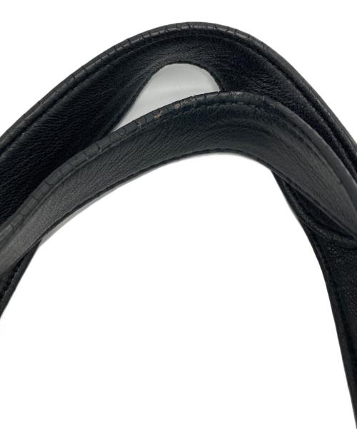 PRADA（プラダ）PRADA (プラダ) スモールレザーハンドバック/ヴィッテロダイノ ブラックの古着・服飾アイテム