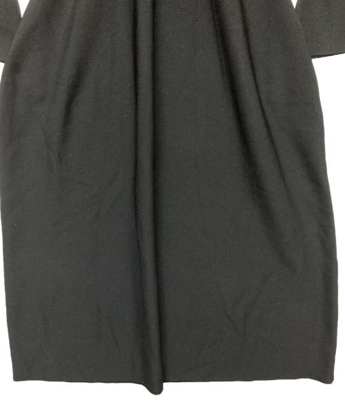 HARUNOBUMURATA（ハルノブ ムラタ）HARUNOBUMURATA (ハルノブ ムラタ) PLST (プラステ) フレアニットワンピース/12-5405090 ブラック サイズ:Ｍの古着・服飾アイテム