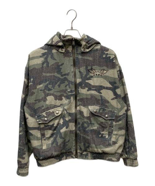 SUPPLIER（サプライヤー）SUPPLIER (サプライヤー) Camouflage Hooded Blouson オリーブ サイズ:Ｌの古着・服飾アイテム