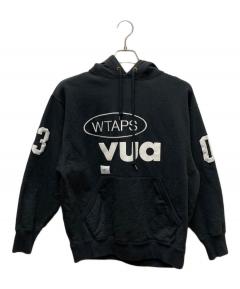 WTAPS フード付きパーカー 黒 X02 中古・古着通販】WTAPS (ダブルタップス) VANS (バンズ) プルオーバー
