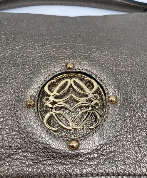 LOEWE（ロエベ）LOEWE (ロエベ) メタリックハンドバッグ ゴールドの古着・服飾アイテム