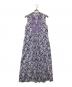 ne quittez pas（ヌキテパ）の古着「Dobby Stripe Damask Print Embroidery Sleeveless Dress/010541ZT1」｜パープル