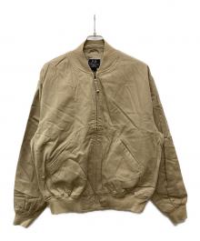 Wills&Geiger（ウィリスアンドガイガー）の古着「ブッシュポプリントラックブルゾン」｜ベージュ