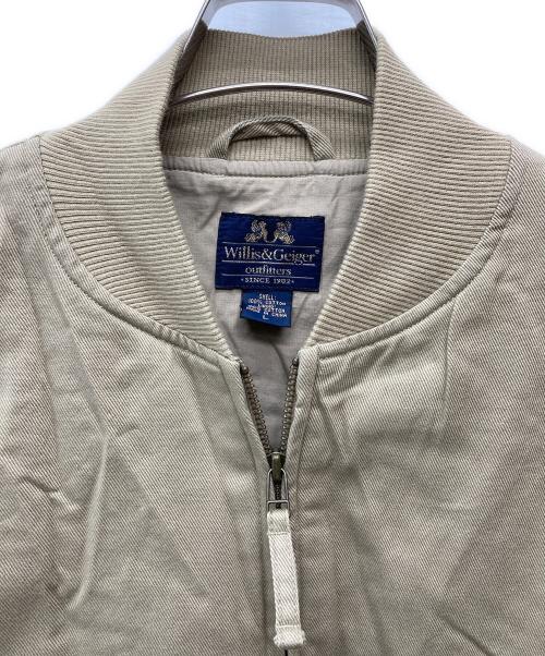 Wills&Geiger（ウィリスアンドガイガー）Wills&Geiger (ウィリスアンドガイガー) ブッシュポプリントラックブルゾン ベージュ サイズ:Lの古着・服飾アイテム