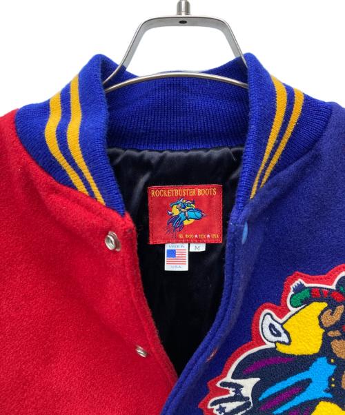 ROCKETBUSTER BOOTS（ロケットバスターブーツ）ROCKETBUSTER BOOTS (ロケットバスターブーツ) カスタムパッチスタジャン マルチカラー サイズ:Ⅿの古着・服飾アイテム