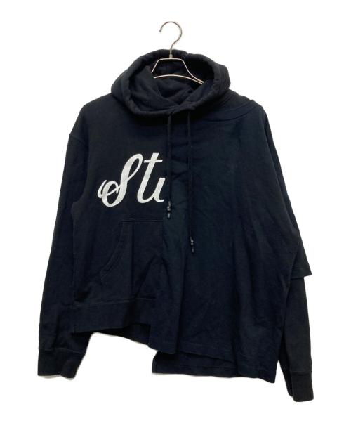 Maison MIHARA YASUHIRO（メゾン ミハラ ヤスヒロ）Maison MIHARA YASUHIRO (メゾン ミハラ ヤスヒロ) コンバインド フーディ/A02HD782 ブラック サイズ:46の古着・服飾アイテム