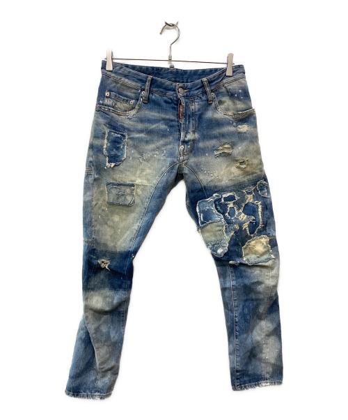 DSQUARED2（ディースクエアード）DSQUARED2 (ディースクエアード) デニムパンツ ブルー サイズ:46の古着・服飾アイテム