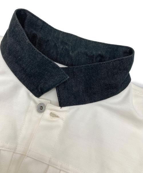 sanse sanse（サンセサンセ）sanse sanse (サンセサンセ) デニムジャケット/Lot:F121110/SUN-JK019 ホワイト サイズ:Lの古着・服飾アイテム