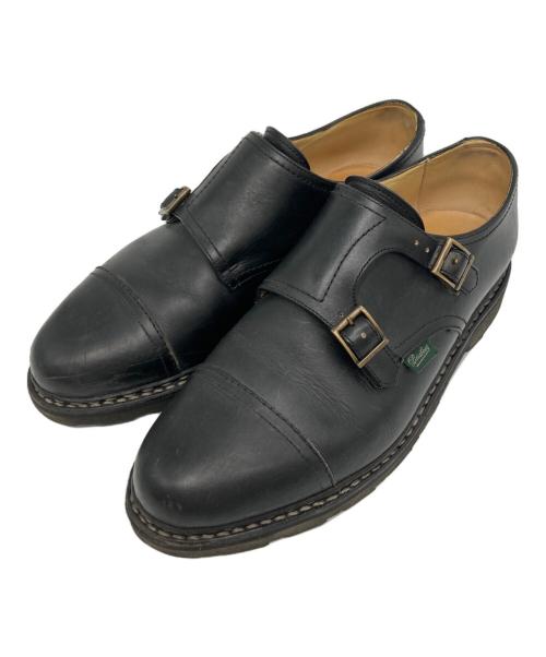 PARABOOT（パラブーツ）PARABOOT (パラブーツ) ダブルモンク WILLIAM ウィリア/	981412ム ブラック サイズ:8の古着・服飾アイテム