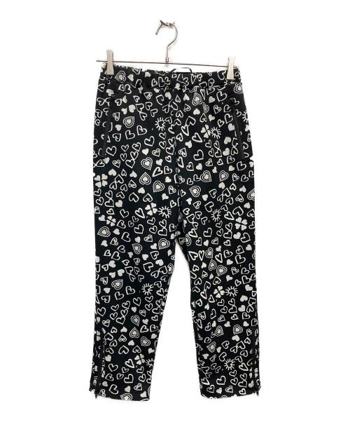 BLACK COMME des GARCONS（ブラックコムデギャルソン）BLACK COMME des GARCONS (ブラックコムデギャルソン) 総柄パンツ/1J-T003 ブラック サイズ:XSの古着・服飾アイテム