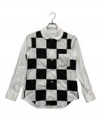 COMME des GARCONS COMME des GARCONSコムデギャルソン コムデギャルソン）の古着「ギンガムチェックシャツ」｜ホワイト×ブラック