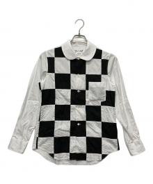 COMME des GARCONS COMME des GARCONS（コムデギャルソン コムデギャルソン）の古着「ギンガムチェックシャツ」｜ホワイト×ブラック