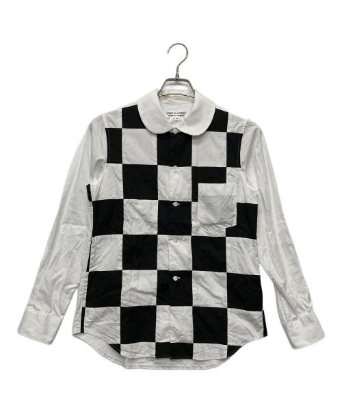 COMME des GARCONS COMME des GARCONS（コムデギャルソン コムデギャルソン）COMME des GARCONS COMME des GARCONS (コムデギャルソン コムデギャルソン) ギンガムチェックシャツ ホワイト×ブラック サイズ:XSの古着・服飾アイテム