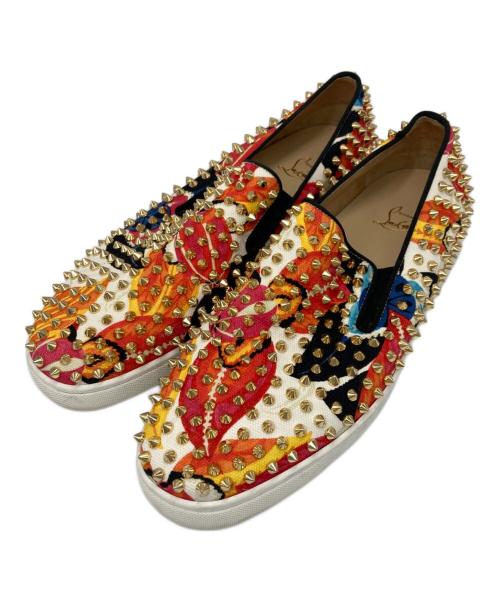 Christian Louboutin（クリスチャン・ルブタン）Christian Louboutin (クリスチャン・ルブタン) ROLLER BOAT スパイク スタッズ シューズ マルチカラー サイズ:43の古着・服飾アイテム