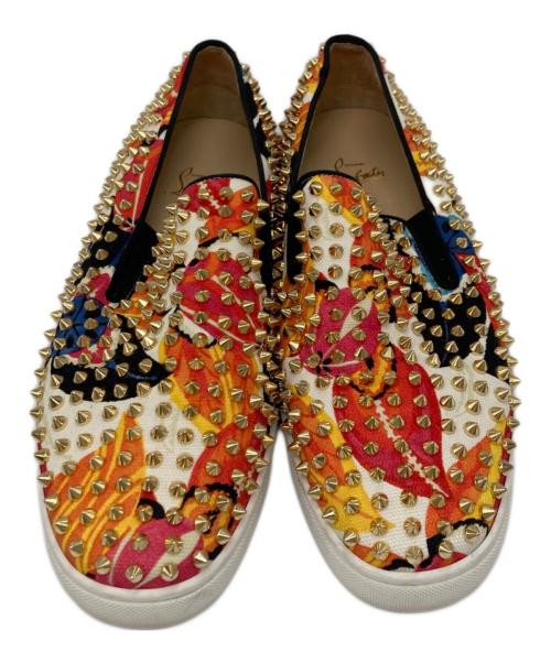 Christian Louboutin（クリスチャン・ルブタン）Christian Louboutin (クリスチャン・ルブタン) ROLLER BOAT スパイク スタッズ シューズ マルチカラー サイズ:43の古着・服飾アイテム