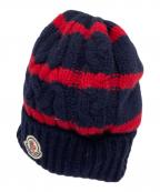 MONCLERモンクレール）の古着「BERRETTO ニット帽」｜ネイビー