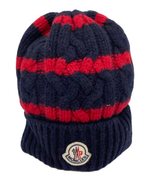 MONCLER（モンクレール）MONCLER (モンクレール) BERRETTO ニット帽 ネイビー サイズ:-の古着・服飾アイテム
